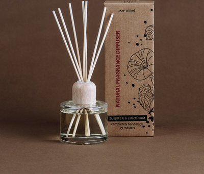 Diffusore ambiente con bastoncini - 8/10 settimane - Ginepro 100ml