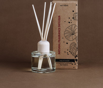 Diffusore ambiente con bastoncini - 8/10 settimane - Erica 100ml