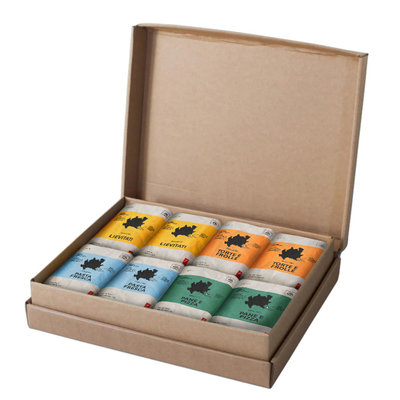 Farine e Preparati Cofanetto "Origine Lombardia" con 8 confezioni miste da 1 kg - 2 Lievitati, 2 Pane Pizza, 2 Pasta Fresca, 2 Torte Frolle