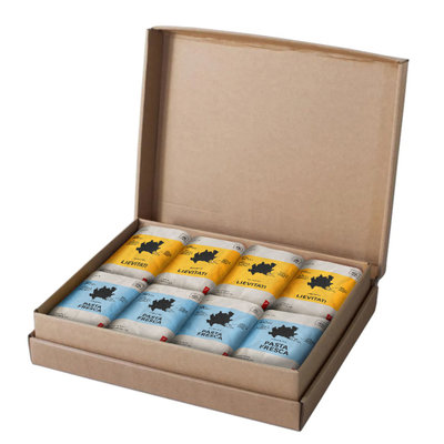 Farine e Preparati Cofanetto "Origine Lombardia" con 8 confezioni miste da 1 kg - 4 Lievitati, 4 Pasta Fresca