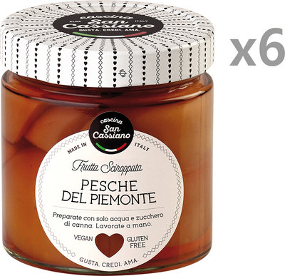 Frutta candita Pesche Sciroppate del Piemonte 410 gr