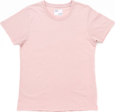 T-shirt Colorful t-shirt a girocollo rosa pallido