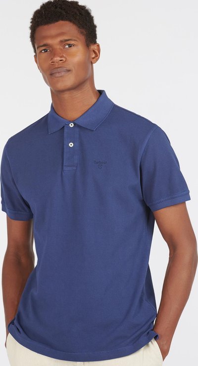Polo Polo sportiva lavata blu