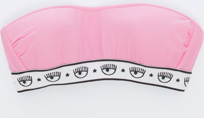 Costumi Chiara Ferragni bikini a fascia rosa