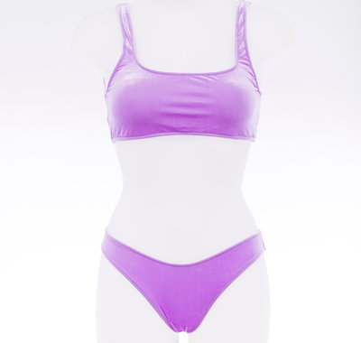 Costumi Lab84 bikini velour lilla