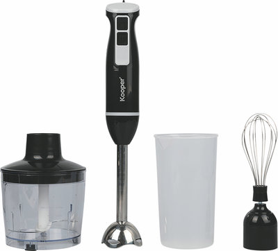 Robot e mixers Frullatore immersione 3 in 1 600W nero e acciaio