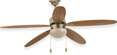 Climatizzazione Ventilatore a soffitto acciaio 130cm c/5 pale