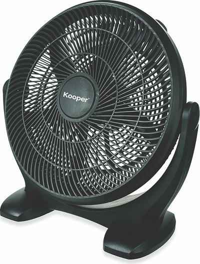 Climatizzazione Ventilatore box tondo 50W nero