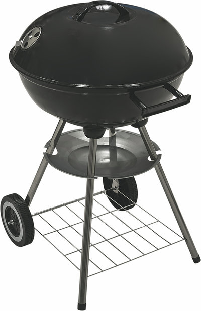 Campeggio e BBQ BBQ con coperchio 44.5cmxh69cm nero