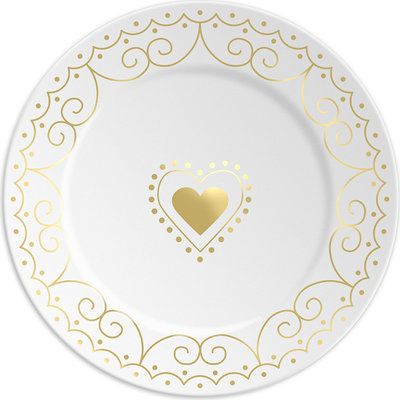 Piatti e sottopiatti Piatto in porcellana Special Day 16cm CUORE
