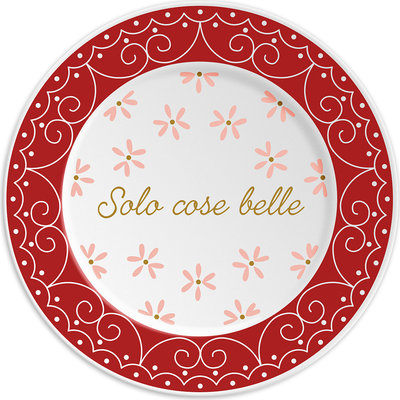 Piatti e sottopiatti Piatto in porcellana Special Day 21cm SOLO COSE BELLE