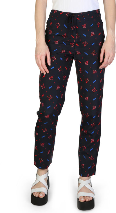 Casual Pantaloni Blu Donna
