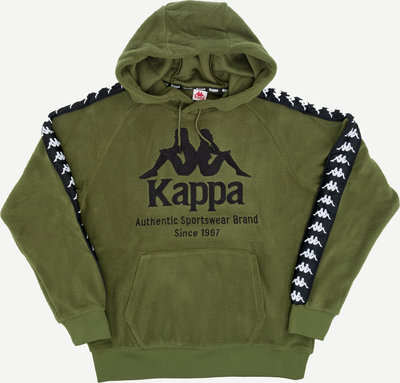 Felpe Kappa felpa con cappuccio banda viper verde prezzemolo