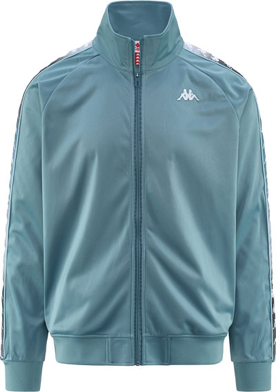 Kappa felpa con zip banda Anniston blu