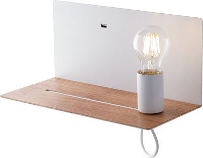 Lampade da parete Applique con usb INEZ, bianco