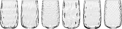 Bicchieri COVO BEI set di 6 bicchieri da acqua assortiti, trasparente