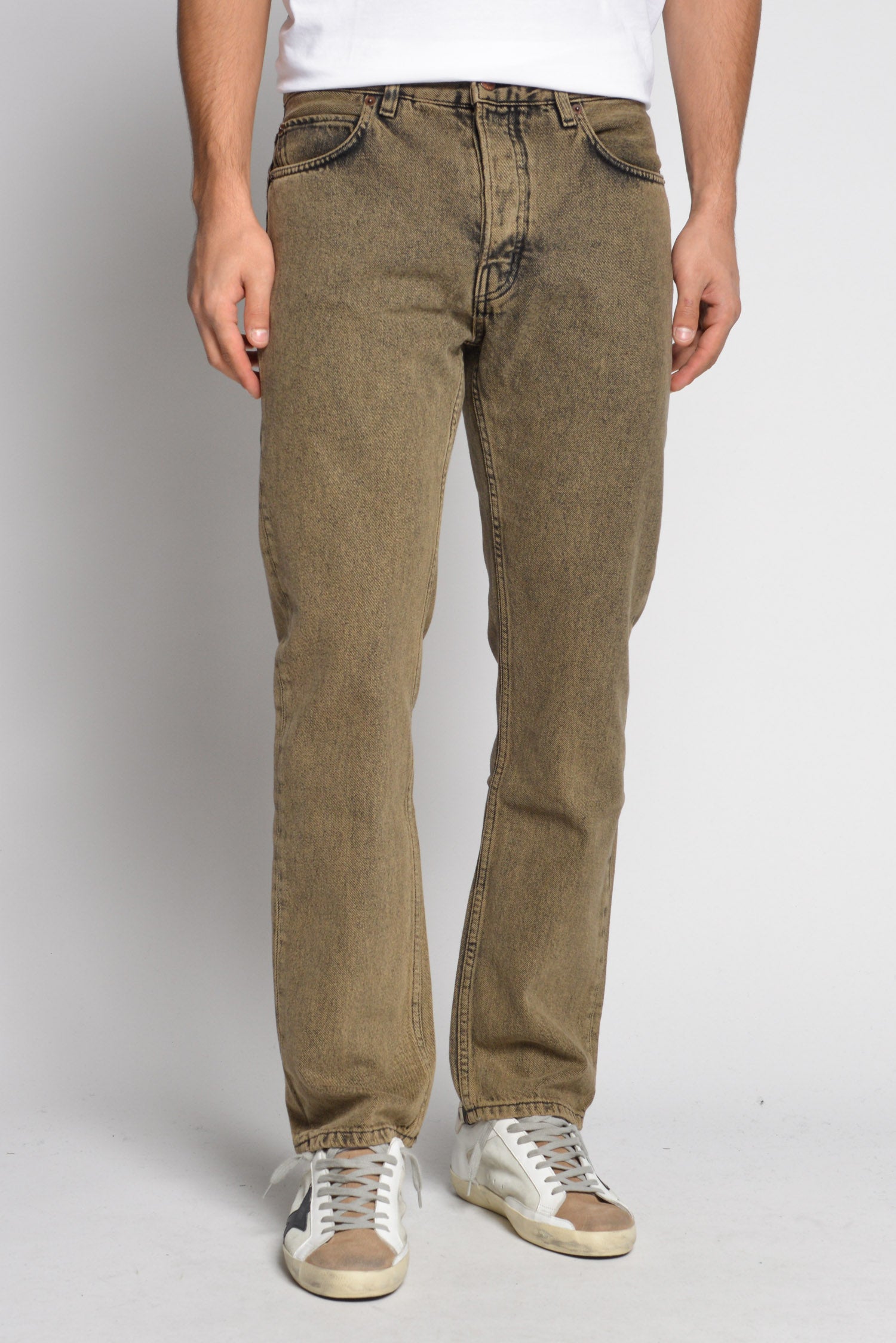 Jeans cinque tasche effetto sbiadito Ventis Uomo Abbigliamento Pantaloni e jeans Pantaloni Pantaloni a vita alta 