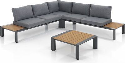 Salotti e Divani Salotto interno / esterno SKORPIOS, antarcite/rovere