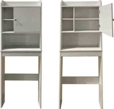Mobili Mobile sopra lavatrice LAUNDRY - C, bianco