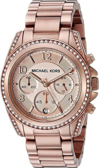 Orologi Michael Kors Orologio da Polso Micheal Kors con cinturino in acciaio, movimento al Quarzo Oro rosa