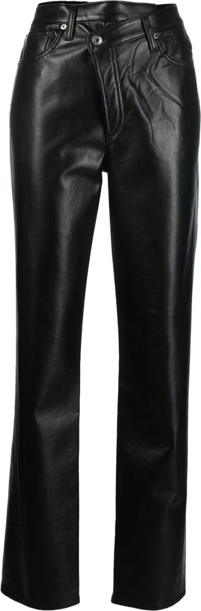 Jeans Jeans dritto in pelle riciclata