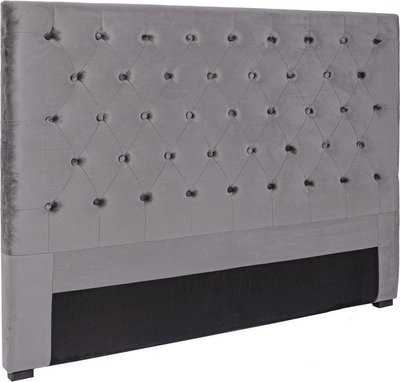 Letti Testiera letto Caspar grigio scuro 160
