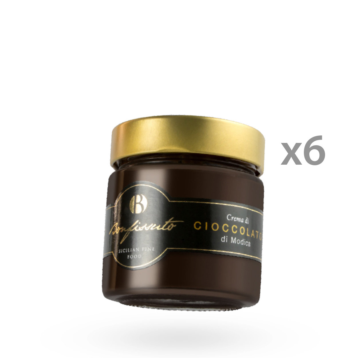 6 vasetti crema al cioccolato di Modica da 180 gr