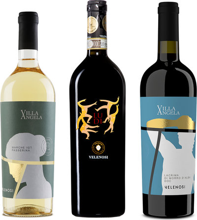 Selezioni miste 3 bottiglie miste: 1 Offida Rosso Ludi 2019 - Passerina 2023 - Lacrima di Morro 2021