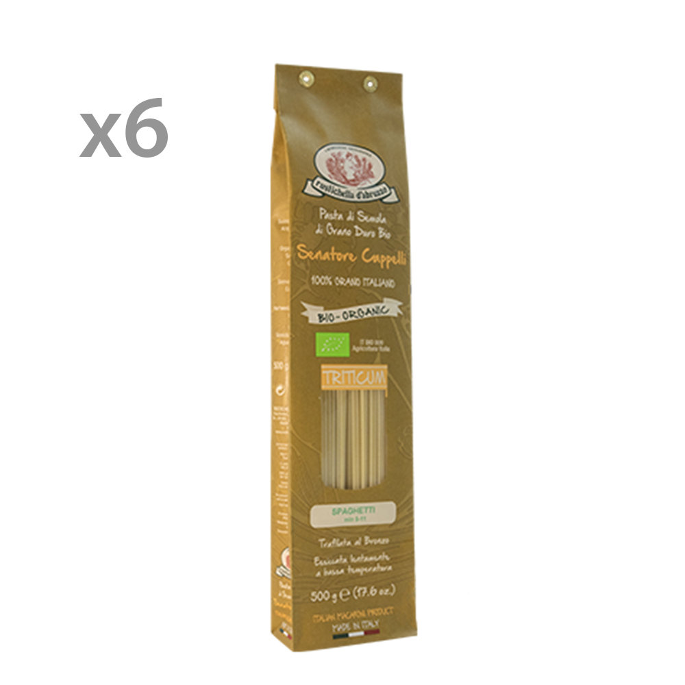 6 Confezioni Spaghetti Bio Senatore Cappelli 500 gr