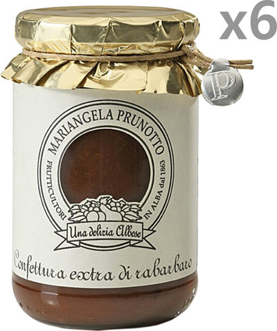 Confetture e marmellate 6 barattoli Composta di rabarbaro 345 g.