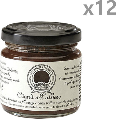 Creme & patè 12 barattoli Cogna` all’albese (per formaggi e carni) 110 g.