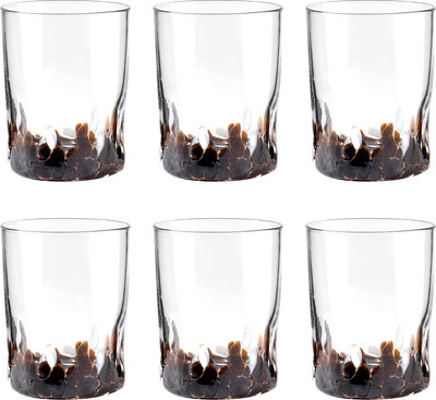 Bicchieri Set 6 pz. Venise bicchiere acqua h.10 cm marrone