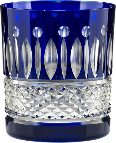Set 6 pz. Provenza tumbler h.10 cm blu cobalto