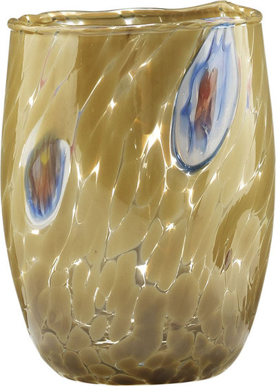 Set 6 pz. Bombetta bicchiere h.10 cm ambra
