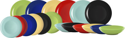 Servizi Tavola Linea Mitika - set tavola 18 pz. Mitika new age, multicolore