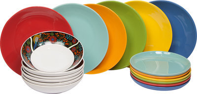 Servizi Tavola Linea Mitika - set tavola 18 Sheherazade, multicolore