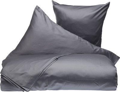 Biancheria Letto Parure letto, grigio fumo 108M - singolo
