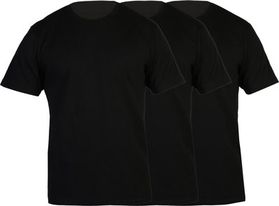 T-shirt Confezione da 3 pz Maglietta nera da uomo