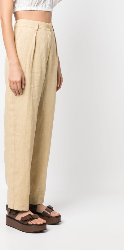 Casual Pantaloni a vita alta in tela