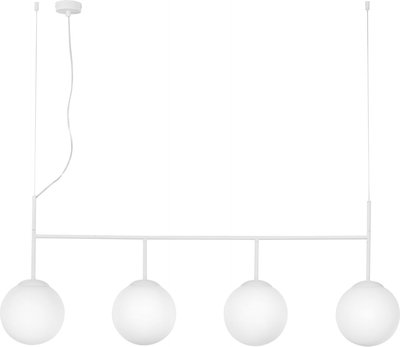 Lampade a sospensione Sospensione Baly in Metallo o 4xe27 150x125x20