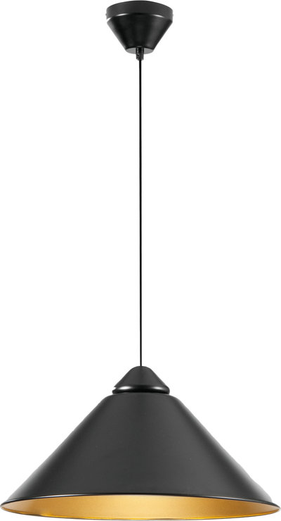 Lampade a sospensione Sospensione Bigbang in Metallo Con Diffusore a Ono Nero