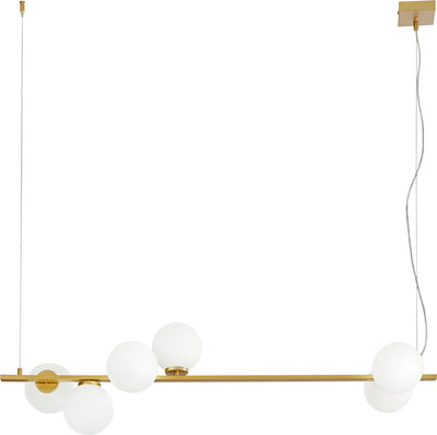 Lampade a sospensione Sospensione Enoire Oro in Metallo e Vetro 6xe14 .