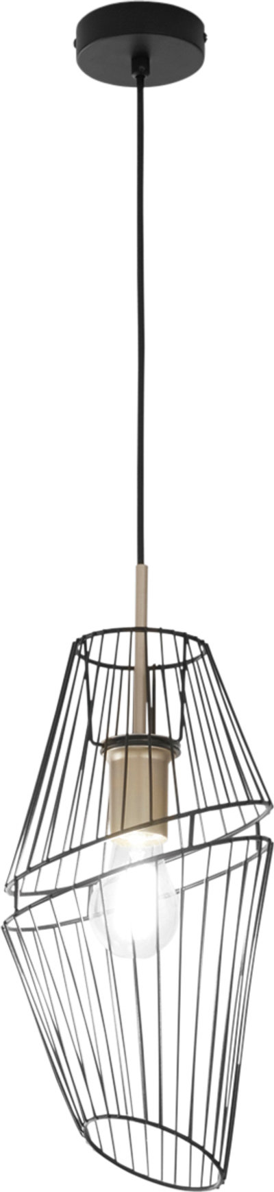 Lampade a sospensione Sospensione Kiko Nero, Oro in Metallo 1xe27 .