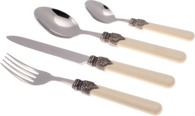 Set 24 pezzi tavola linea CLASSIC, avorio