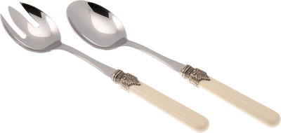 Set 2 pezzi insalata linea CLASSIC, avorio