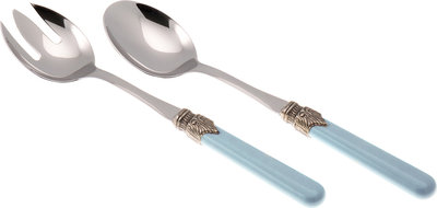 Set 2 pezzi insalata linea CLASSIC, azzurro