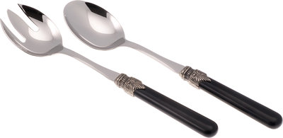 Set 2 pezzi insalata linea CLASSIC, nero