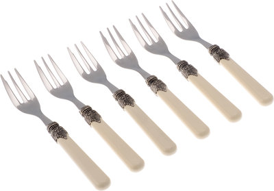 Set 6 pezzi forchettine dolce linea CLASSIC, avorio
