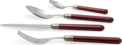 Set 24 pezzi tavola linea OSTERIA, bordeaux