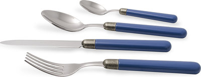 Set 24 pezzi tavola linea OSTERIA, blu pavone